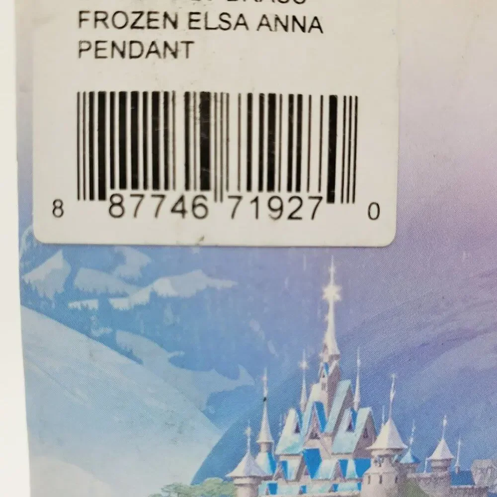 Disney Frozen Anna & Elsa Silver Plated Necklace New